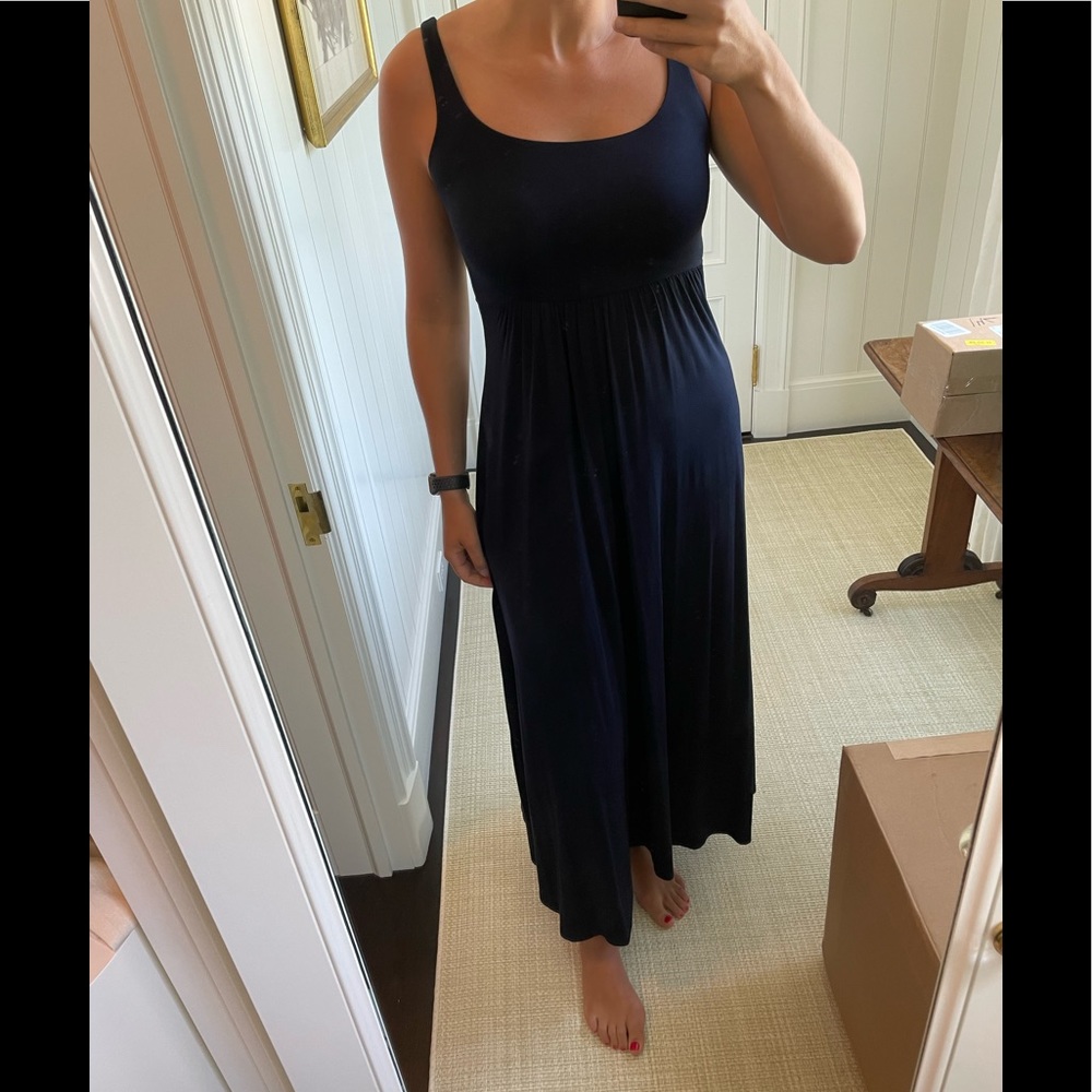 Susana Monaco, Navy Blue Jersey Maxi Dress, size S